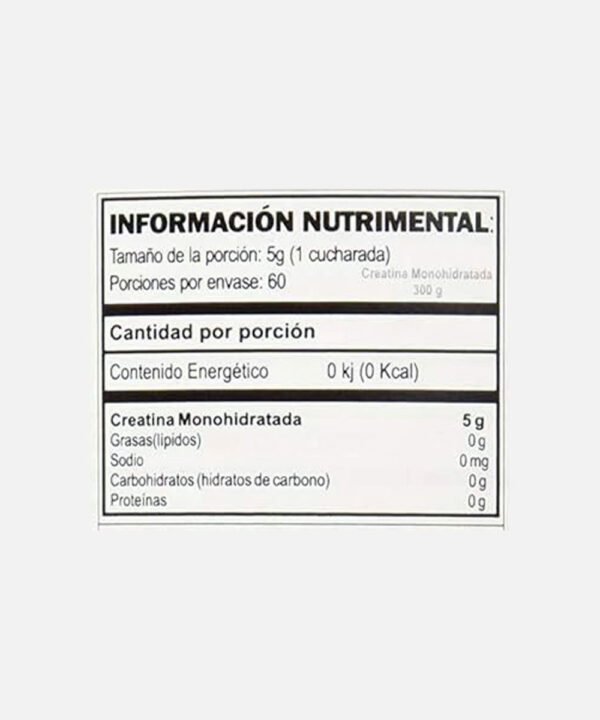 Creatina GAT Sin Sabor 300 g