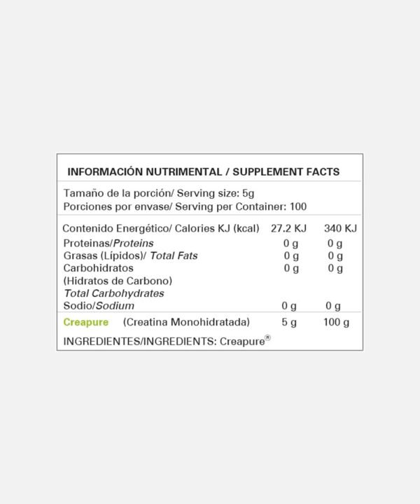 Creatine Premium Alpha Nutrition Sin Sabor