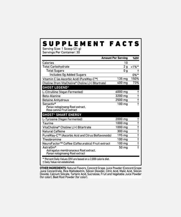 Ghost Pre Entreno Grape 630 g