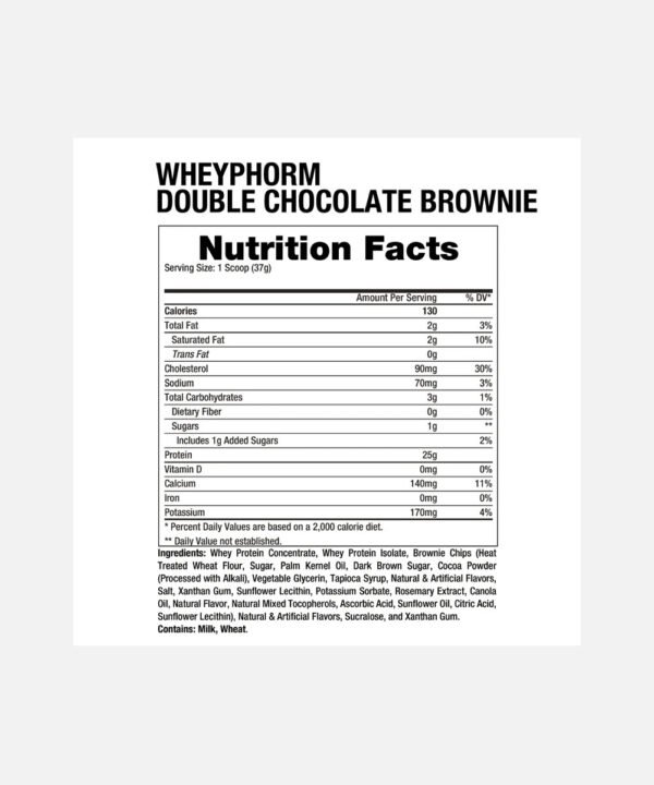 Whey Phorm Double Chocolate Brownie
