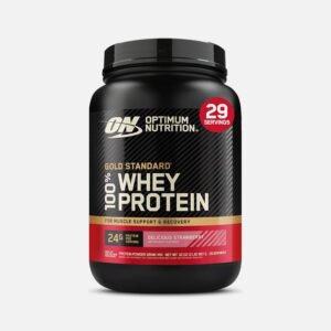WHEY-GOLD-STANDARD-FRESA-F Gold Standard Whey Optimum Nutrition 900 g