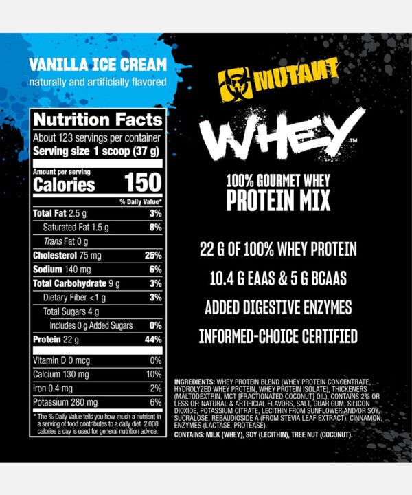 Whey Mutant Protein Mix Vanilla Ice Cream