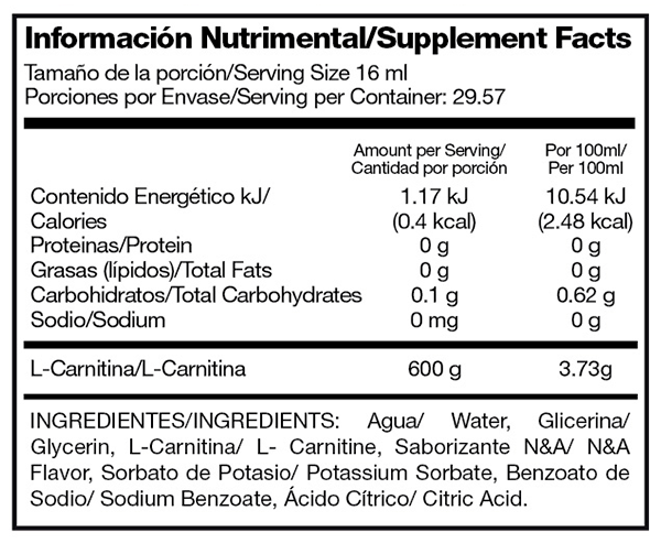 Carnitina Líquida Alpha Nutrition